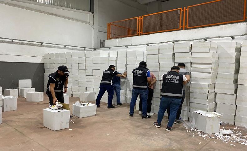 İzmir’de sigara kaçakçılarına operasyon
