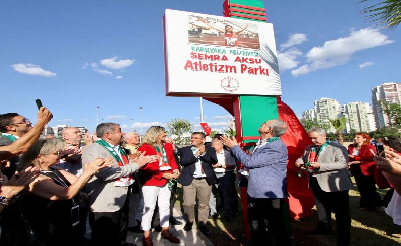 Karşıyaka'da Semra Aksu Atletizm Parkı açıldı