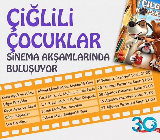 Çiğli'de sinema akşamları başlıyor