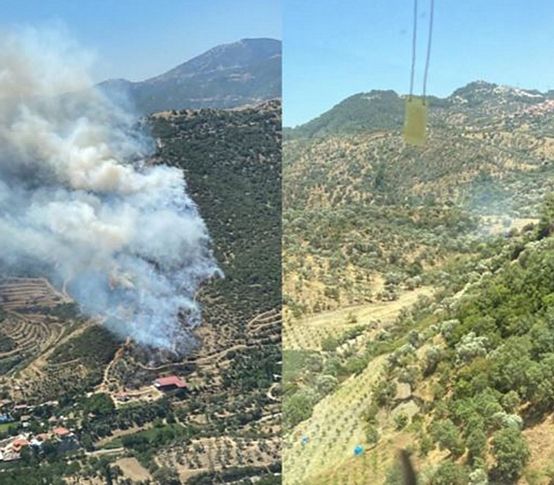 İzmir'in birçok noktasında yangın paniği