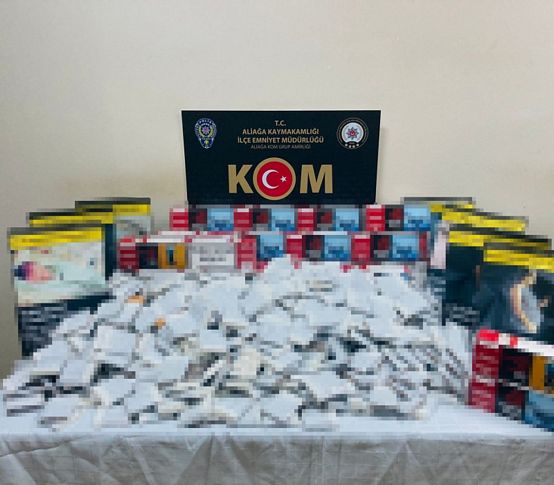 İzmir polisinden sigara kaçakçılarına darbe