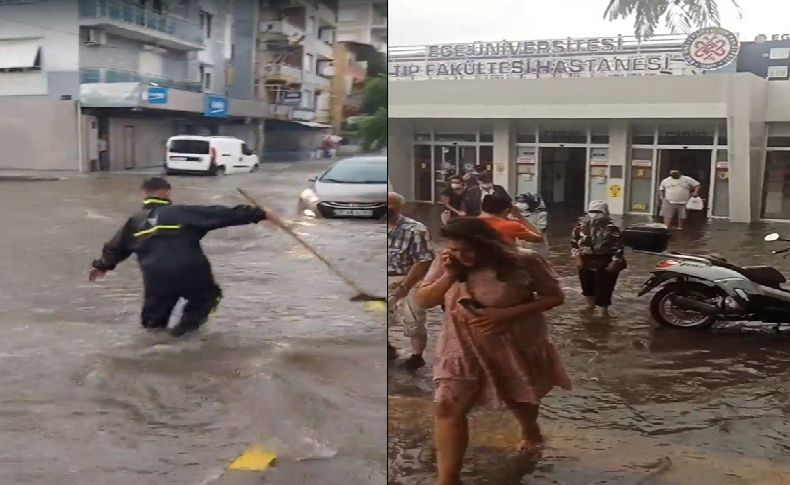 İzmir'de sağanak etkili oldu!