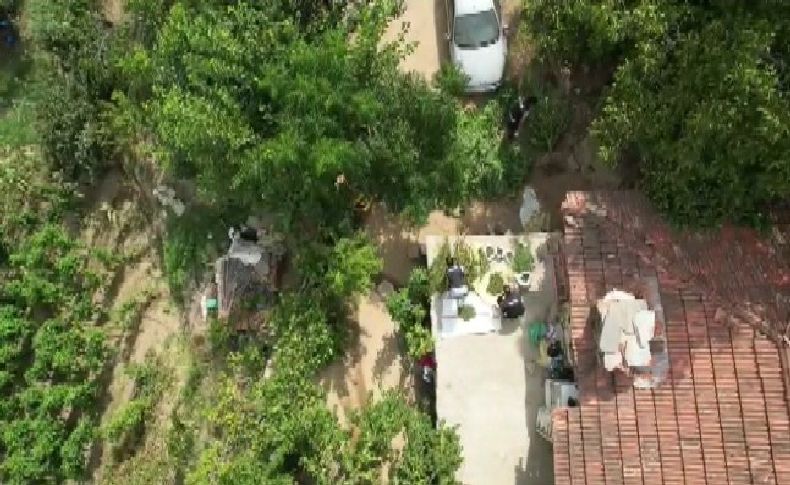 İzmir’de zehir tacirinin adresine dron destekli operasyon