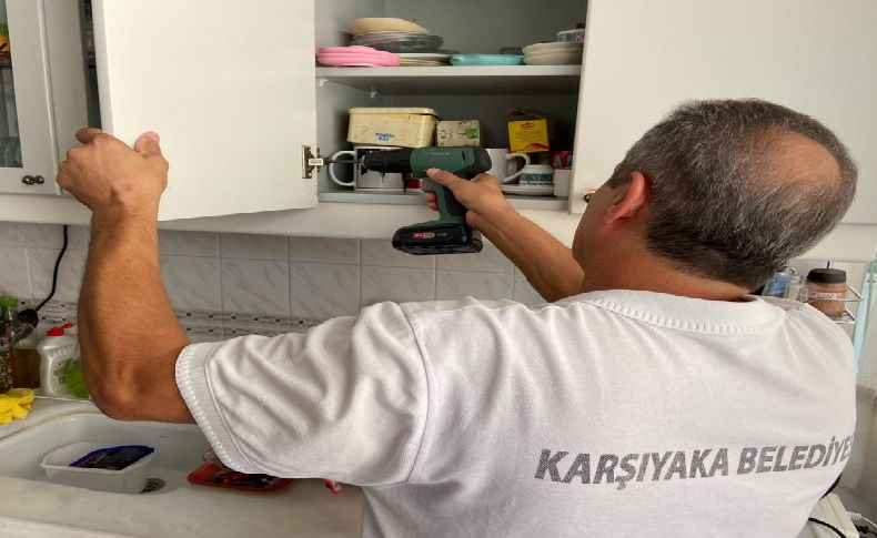 Karşıyaka'da bin yaşlıya 'evde tamir' hizmeti