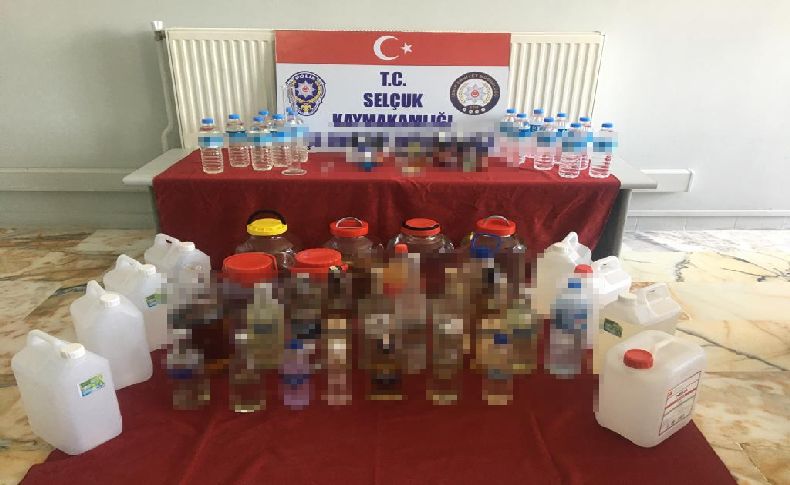 Selçuk’ta sahte içki operasyonu