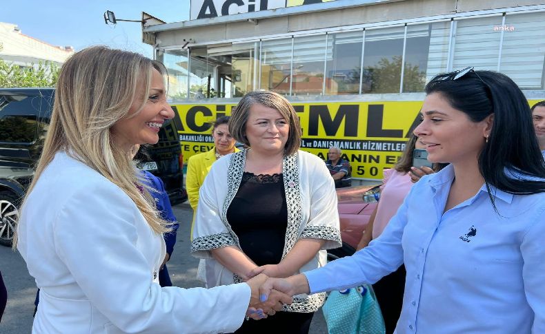 Aylin Nazlıaka, İzmir’de darp edilen otobüs şoförü Burçin Akça'yı ziyaret etti