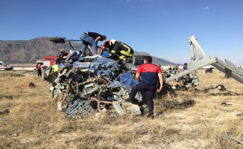 Denizli'de yangın söndürme helikopteri düştü: 2 ölü, 5 yaralı