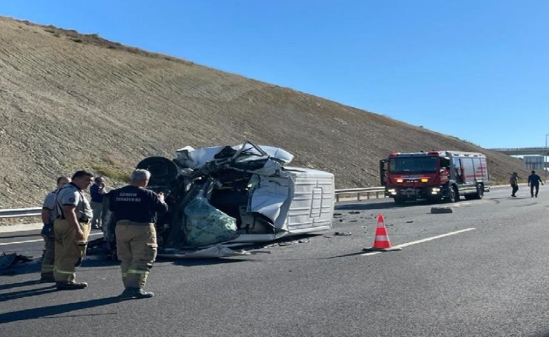 İzmir’de otoyolda trafik kazası:1 yaralı