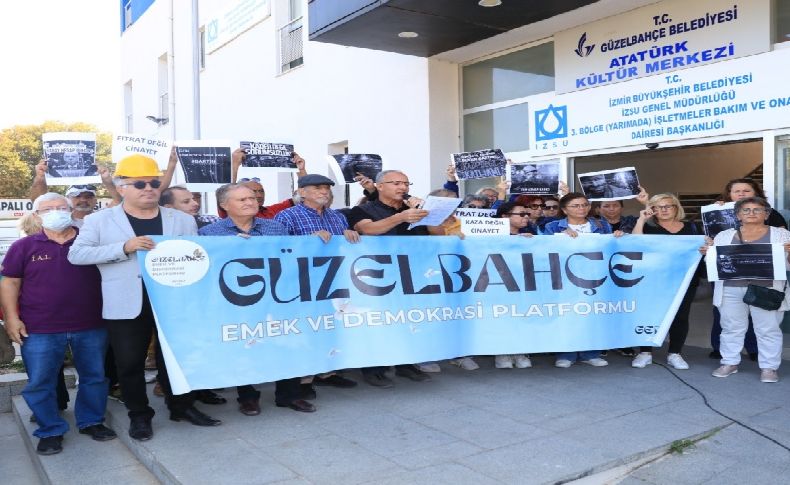 Bartın’da yaşanan iş cinayeti Güzelbahçe’de protesto edildi