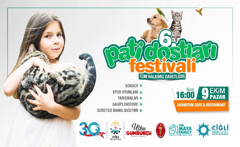 Çiğli Belediyesi 6. Pati Dostları Festivali'ne hazır