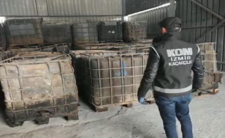İzmir’de 1 milyon litre karışımlı akaryakıt ele geçirildi