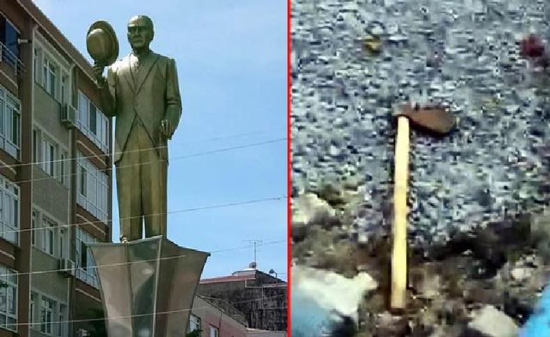 İstanbul'da bir kişi Atatürk Anıtı’na baltayla saldırdı