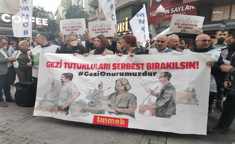 İzmir'de 'Gezi Parkı Davası tutukluları serbest bırakılsın' eylemi