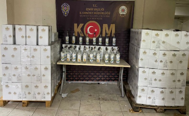 İzmir'de sahte etil alkol ve içki operasyonu