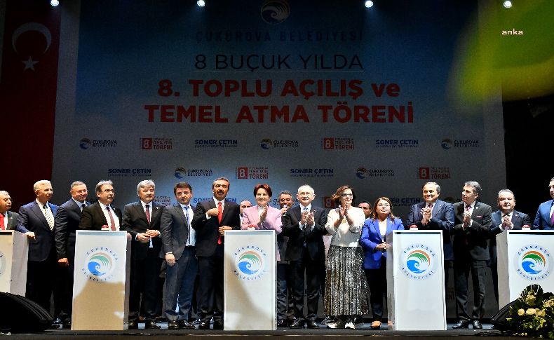 Kılıçdaroğlu ve Akşener Çukurova’da toplu açılışa katıldı