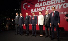 6'lı masa liderlerinden Saraçhane'de mesaj yağmuru