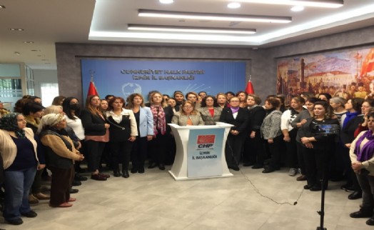 CHP İzmir'in kadınları haklarına sahip çıktı