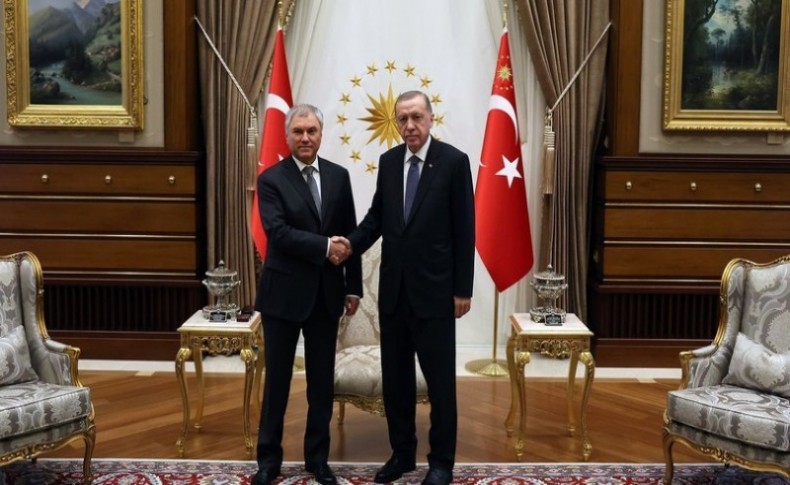 Cumhurbaşkanı Erdoğan, Volodin ile görüştü