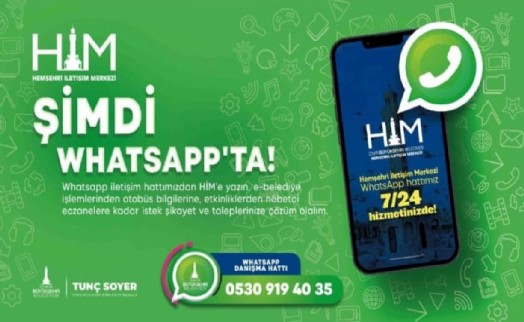 İzmir Büyükşehir Belediyesi artık WhatsApp’ta