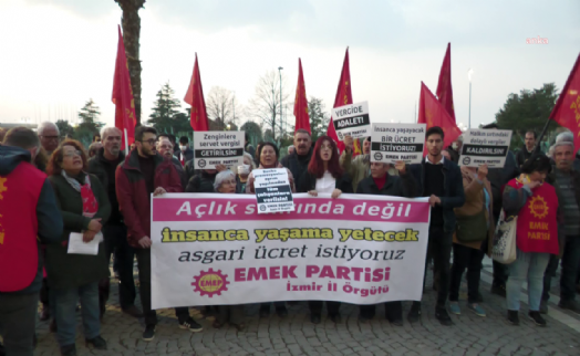 İzmir'de 'asgari ücret' çağrısı: Açlığı kabul etmiyoruz