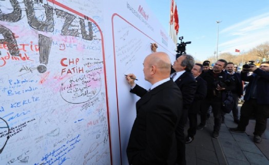 CHP’li büyükşehir belediye başkanları ‘Haysiyet Duvarı'nda bir araya geldi