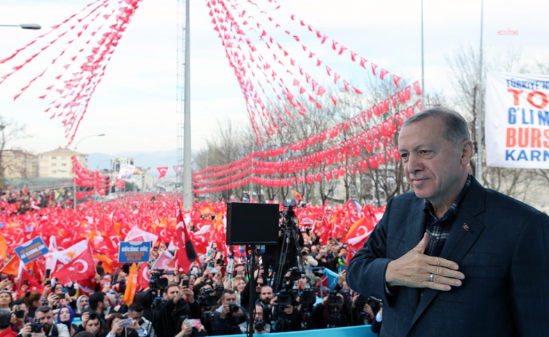 Erdoğan'ın mitinginde “Sinan için adalet” sloganı atıldı