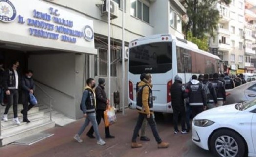 İzmir'de organize suçlardan 222 şüpheli tutuklandı