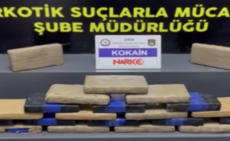 İzmir’de 26 kilogram kokain ele geçirildi