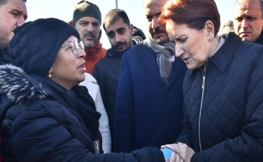 Akşener, Malatya'da depremzedeleri ziyaret etti