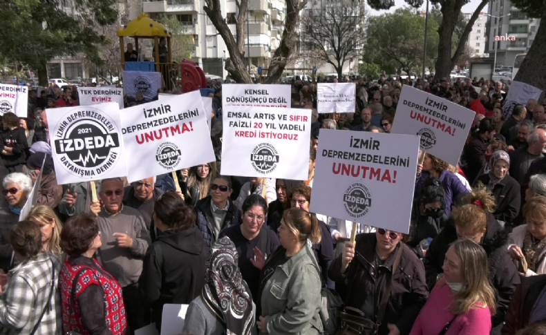 İzmirli depremzedeler Cumhurbaşkanı'na seslendi: Bizim binalarımızı tamamlamak için ne yaptı?