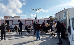 Çeşme'de kan bağışı yoğunluğu