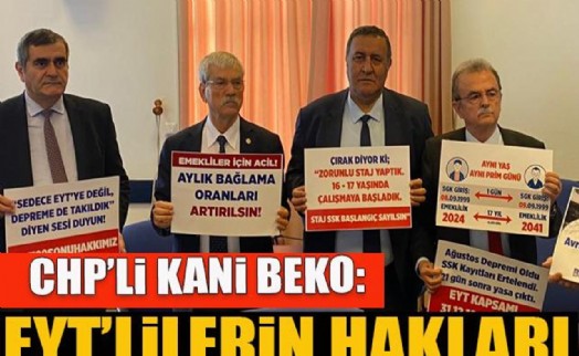 Kani Beko: EYT'lilerin hakları gasp edildi