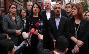 HDP'nin Kızılay binası önünde açıklama yapmasına polis izin vermedi