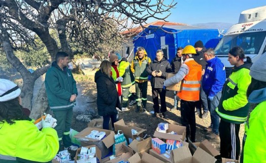 Başkan Batur deprem bölgesinde