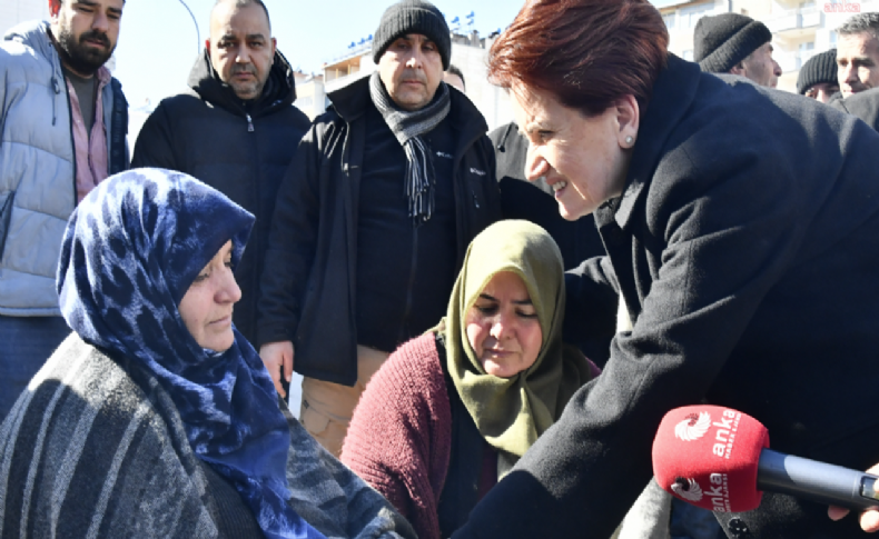 Akşener'in dinlediği depremzede: Burayı unutmayın