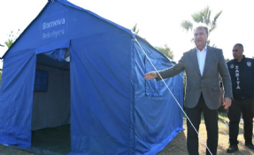 Bornova'nın çadırları deprem bölgesinde