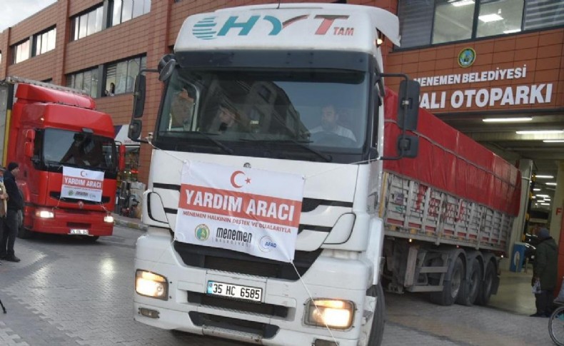 Menemenliler yardım için birbirleriyle yarıştı