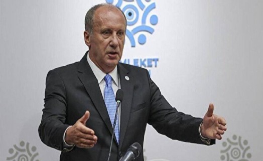 Memleket Partisi'nin Cumhurbaşkanı adayı Muharrem İnce oldu