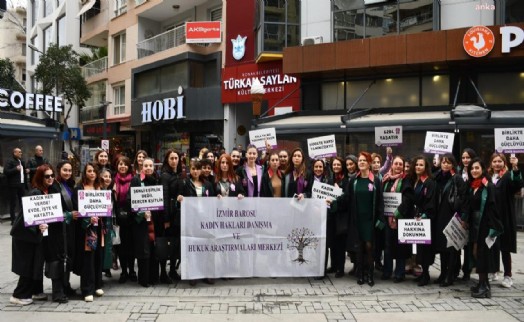 İzmir’de kadın avukatlardan 8 Mart yürüyüşü