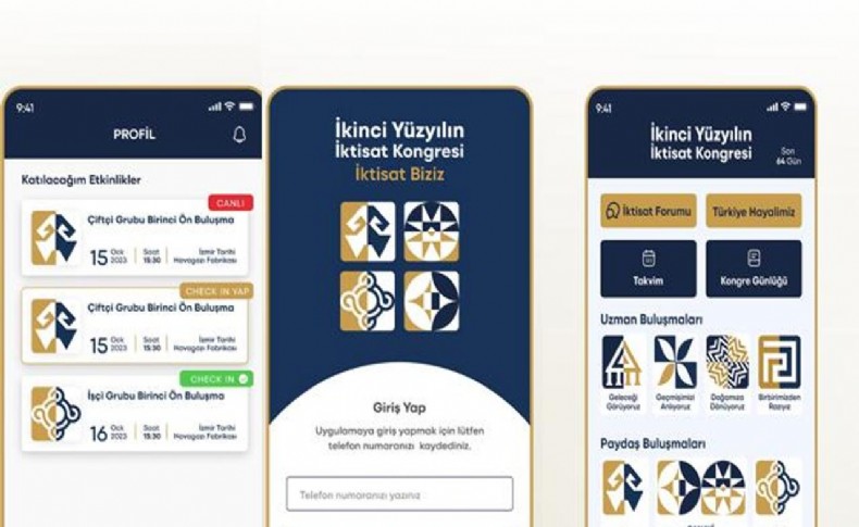 İkinci Yüzyılın İktisat Kongresi'nin mobil uygulaması yayında
