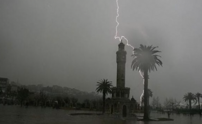 Meteorolojiden İzmir'e kuvvetli sağanak yağış ve fırtına uyarısı!