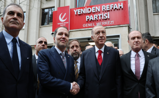 Cumhurbaşkanı Erdoğan, Yeniden Refah Partisi'ni ziyaret etti