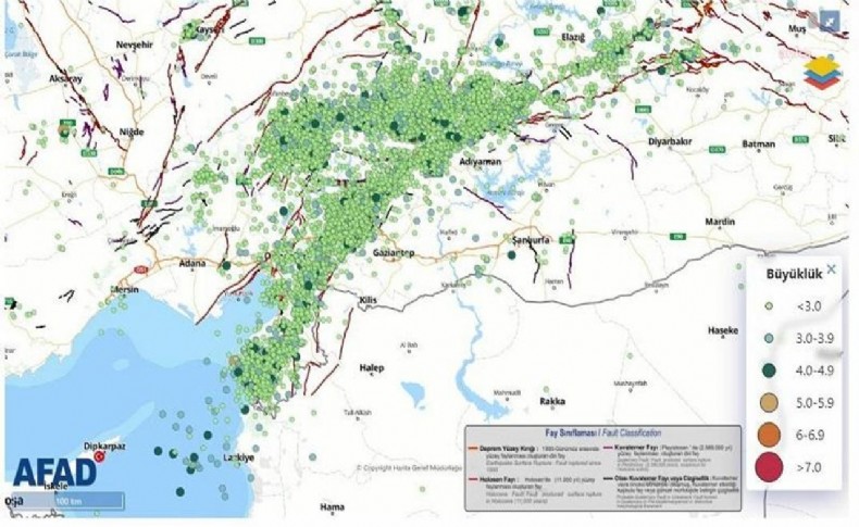 AFAD: 6 Şubat'tan bugüne dek bölgede 17 bine yakın deprem oldu