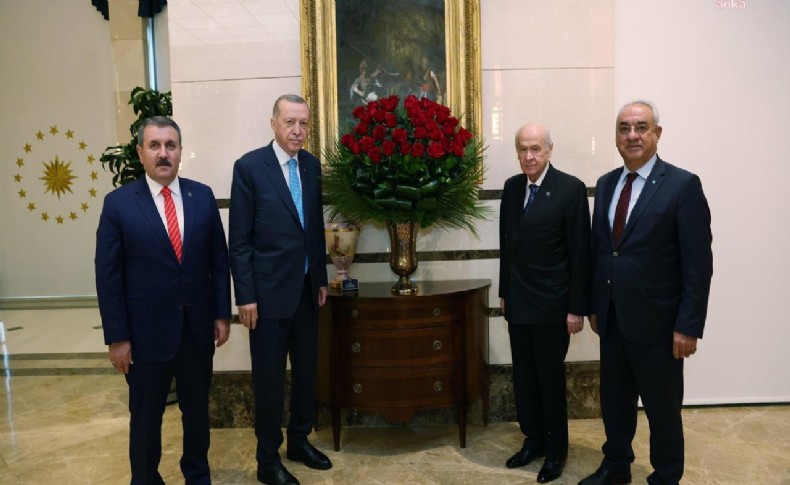 Bahçeli, Destici ve Aksakal'dan, Erdoğan'a 'geçmiş olsun' ziyareti