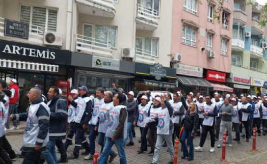Selçuk Belediyesi işçileri greve 'evet' dedi