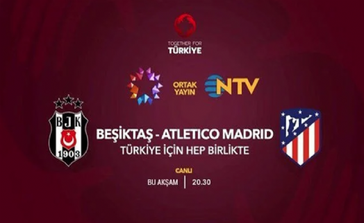 Beşiktaş-Atletico Madrid yardım için sahada