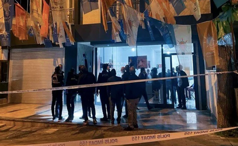 AK Parti seçim irtibat bürosu önünde silahla ateşe 2 gözaltı