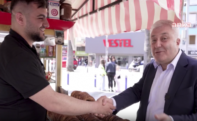 Tuncay Özkan'dan İzmir'de simit ekonomisi