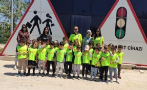 Aliağa'da öğrencilere trafik eğitimi