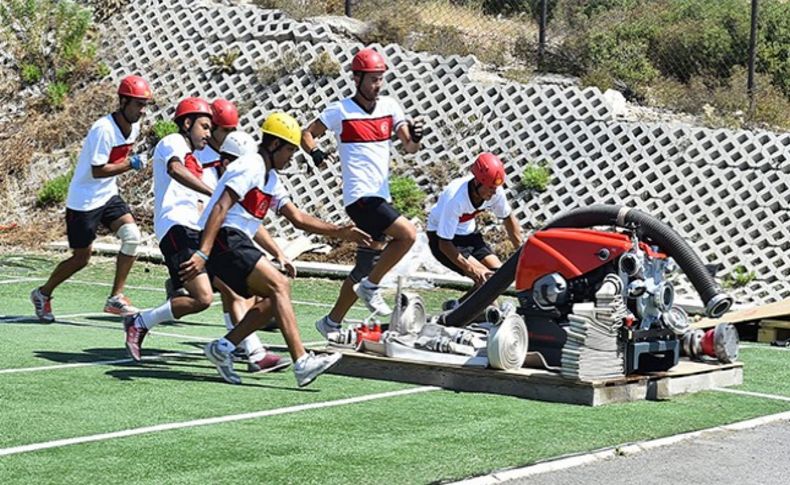 Kahraman itfaiyeciler madalya peşinde koşacak